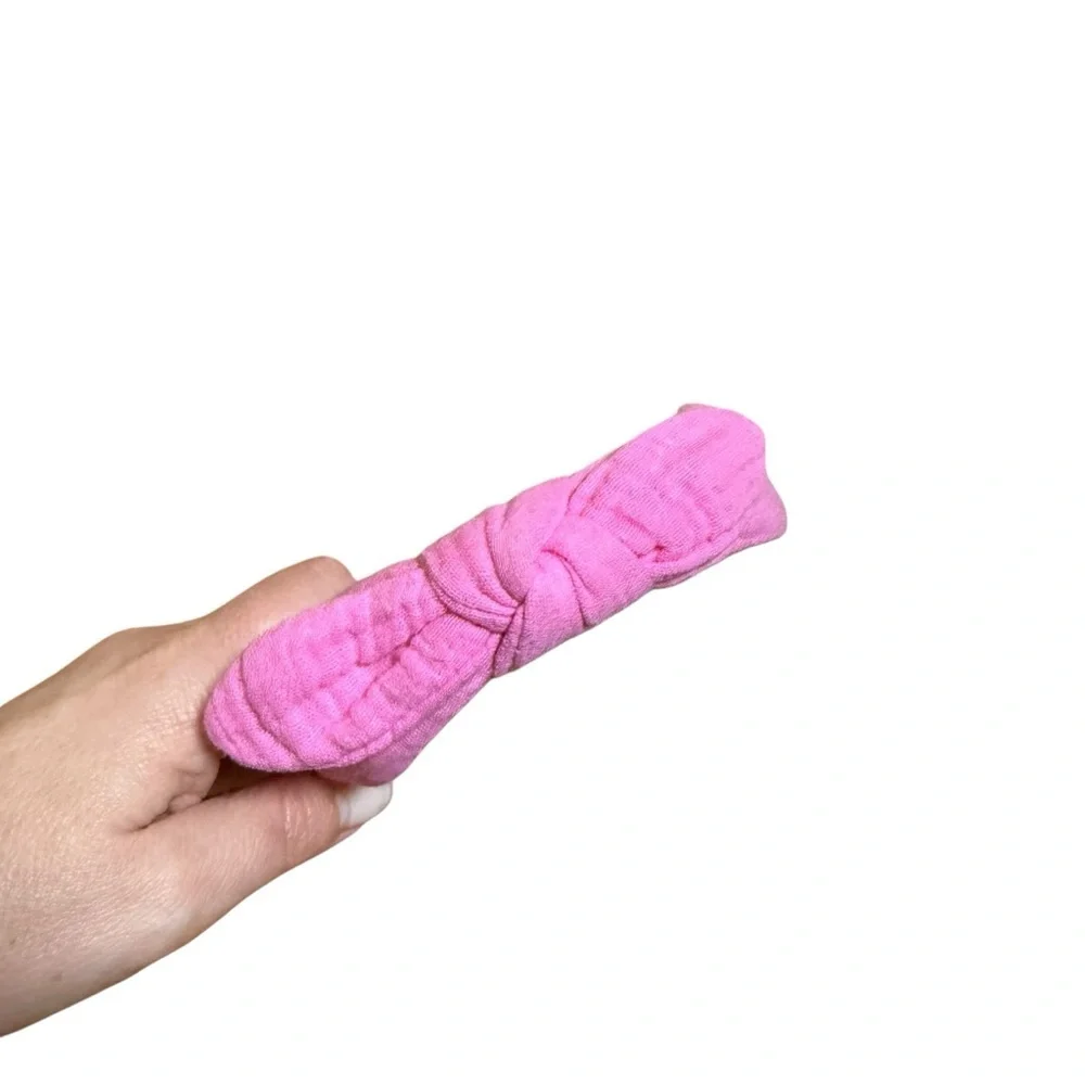 Zara Pink Bow Headband Knotted Fabric Hair Accessory